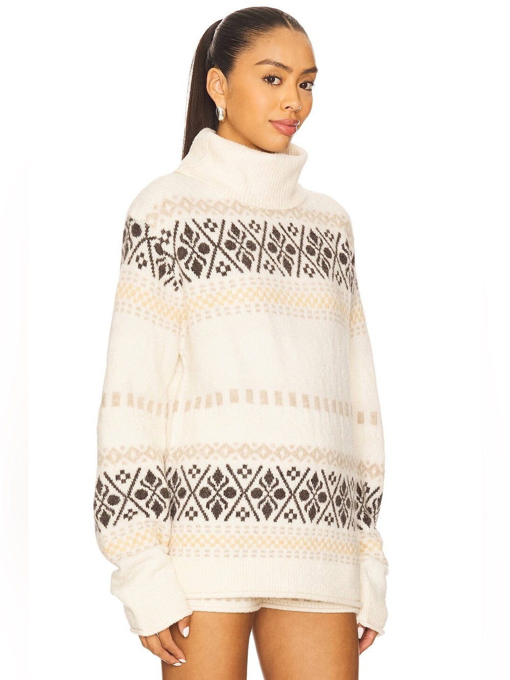 TODAY ONLY SALE! ✨ NWT More To Come x Revolve Kelsey Fairisle Sweater - Picture 2 of 14